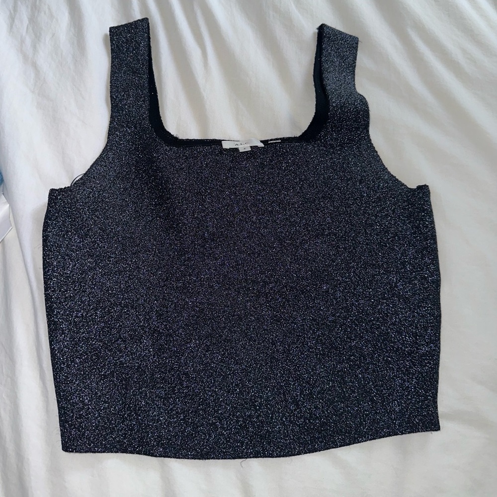 A.L.C. Victoria Metallic Knit Tank
